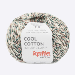 Пряжа Katia Cool Cotton (1321.80, Изумрудный румянец)